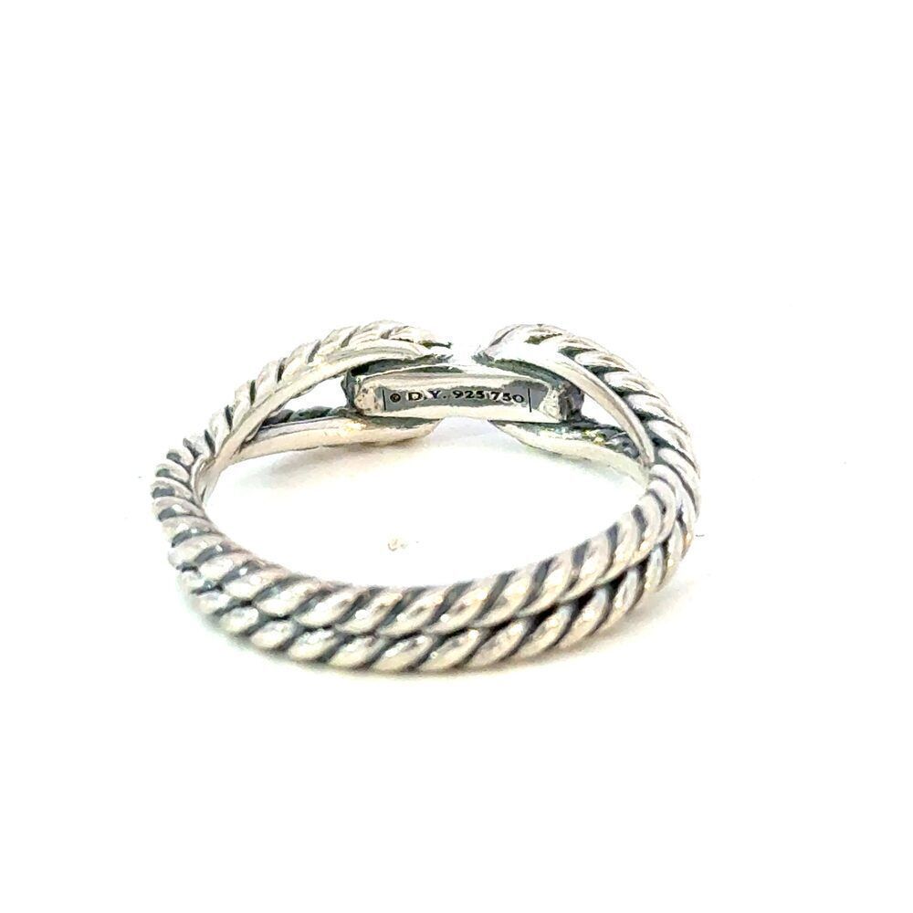 David Yurman Ladies Ring Size 7, 18k Gold & Sterling Silver Estate DY625 - Picture 4 of 6